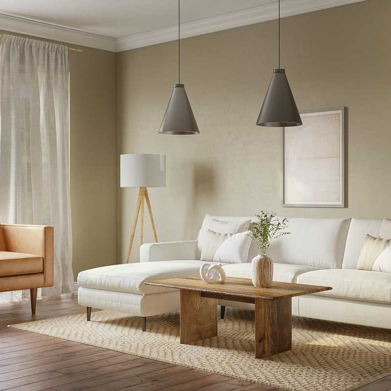 Midcentury Modern, Scandinavian Living Room Design by Havenly Interior Designer Rebecca