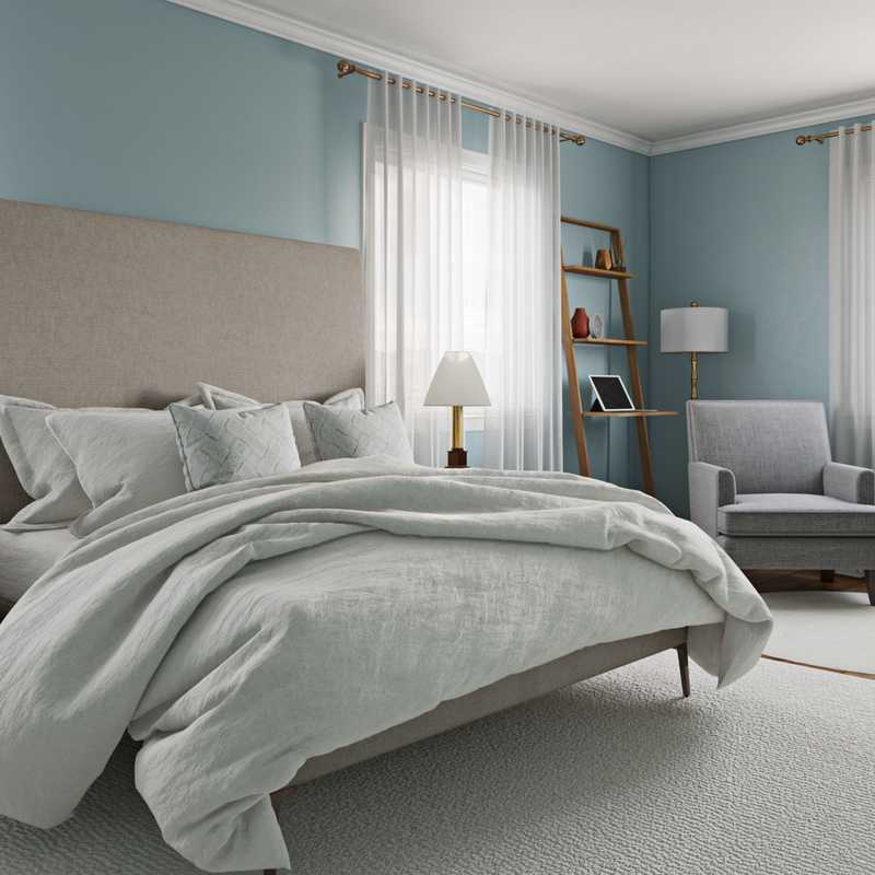 Glam, Traditional, Farmhouse Bedroom Design by Havenly Interior Designer Breanna