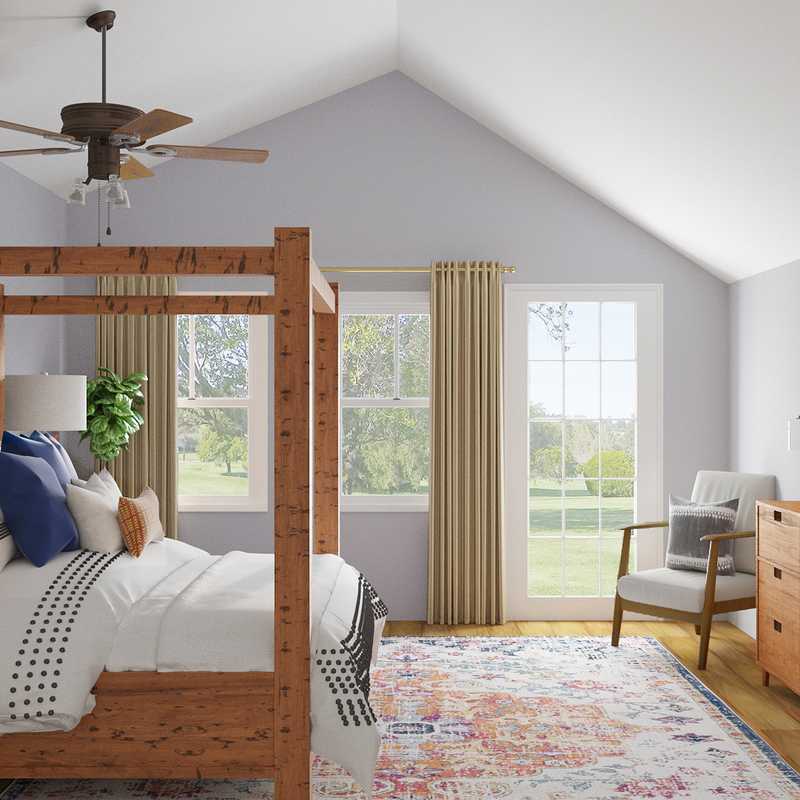 Bohemian, Rustic Bedroom Design by Havenly Interior Designer Dani