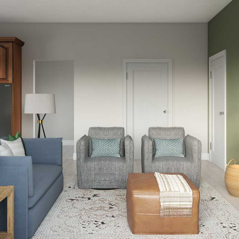 Midcentury Modern, Scandinavian Living Room Design by Havenly Interior Designer Caroline