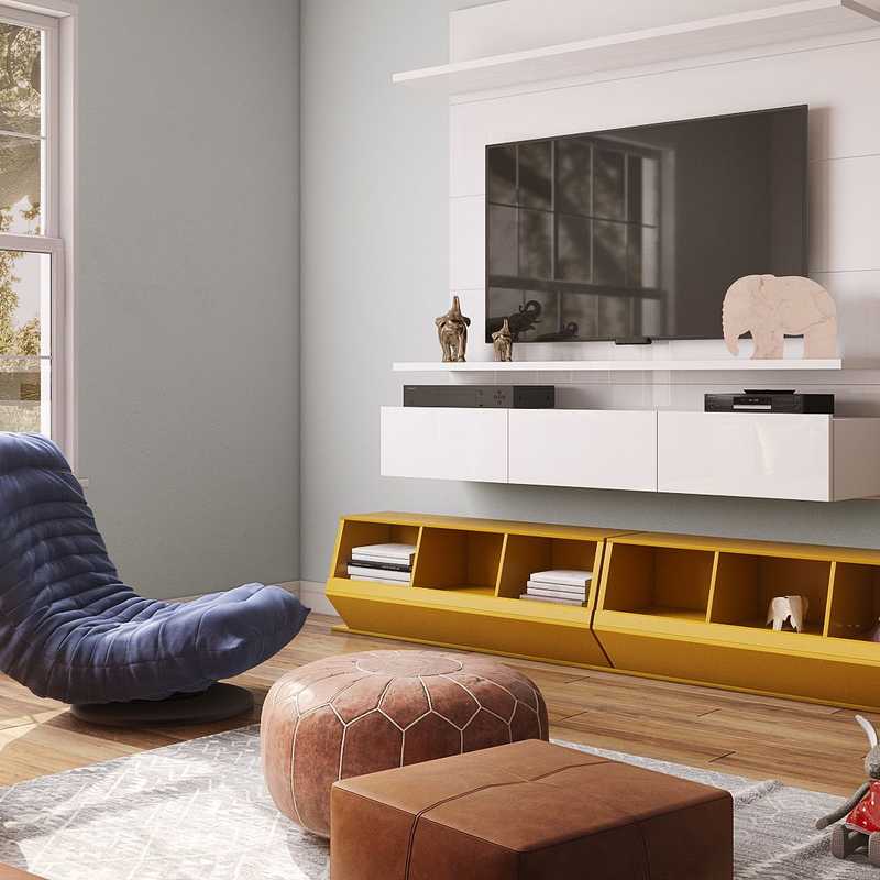 Bohemian, Global Living Room Design by Havenly Interior Designer Hadasa