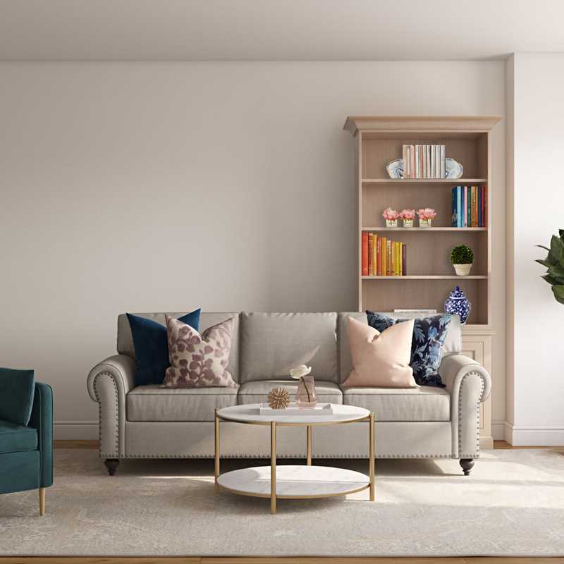 Classic, Glam Living Room Design by Havenly Interior Designer Sarah