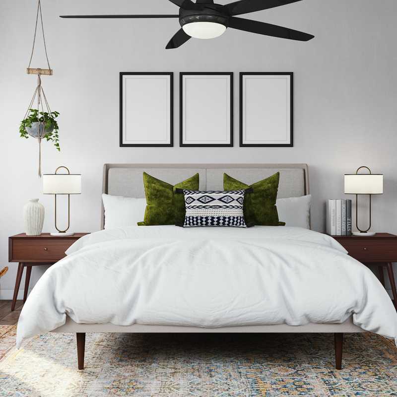 Eclectic, Bohemian, Global Bedroom Design by Havenly Interior Designer Emilee