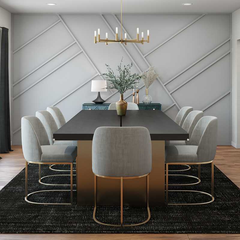 Contemporary, Modern Dining Room Design by Havenly Interior Designer Morgan
