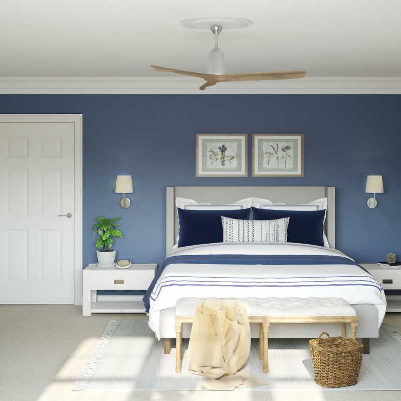 Classic, Coastal, Farmhouse, Transitional Bedroom Design by Havenly Interior Designer Marsha