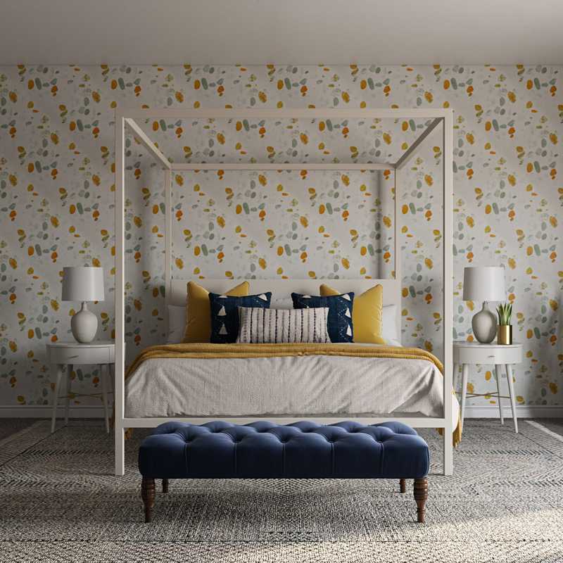 Modern, Bohemian, Farmhouse Bedroom Design by Havenly Interior Designer Alicia
