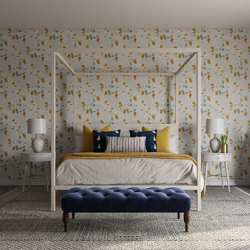 Modern, Bohemian, Farmhouse Bedroom Design by Havenly Interior Designer Alicia