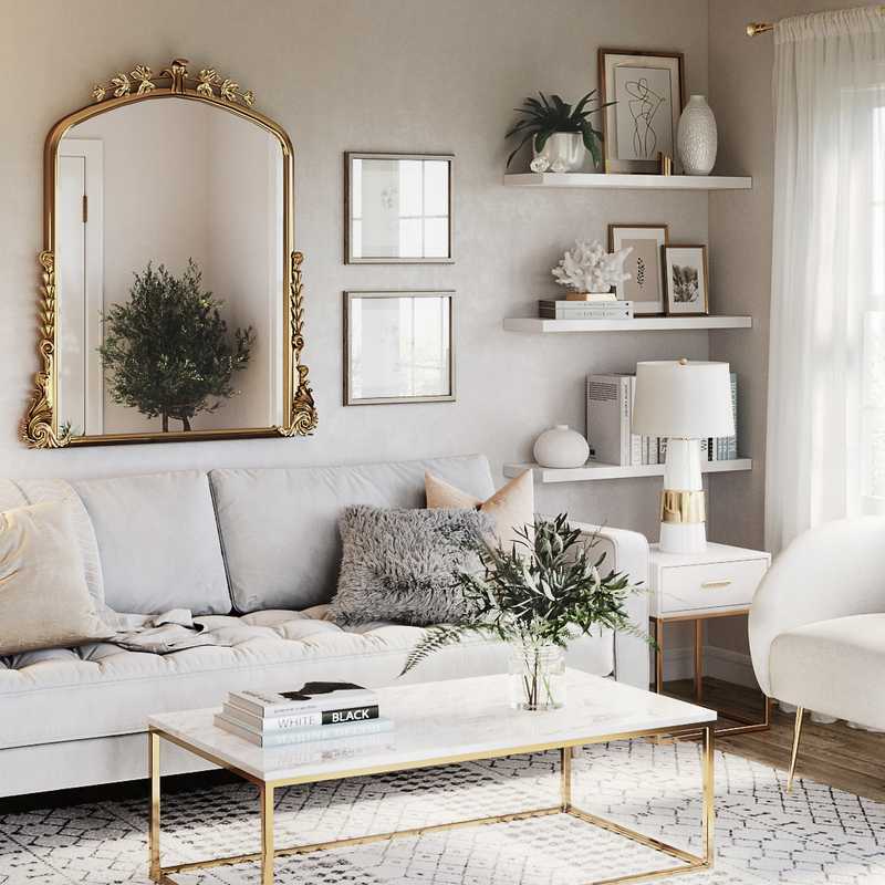 Glam, Midcentury Modern Design by Havenly Interior Designer Havenly