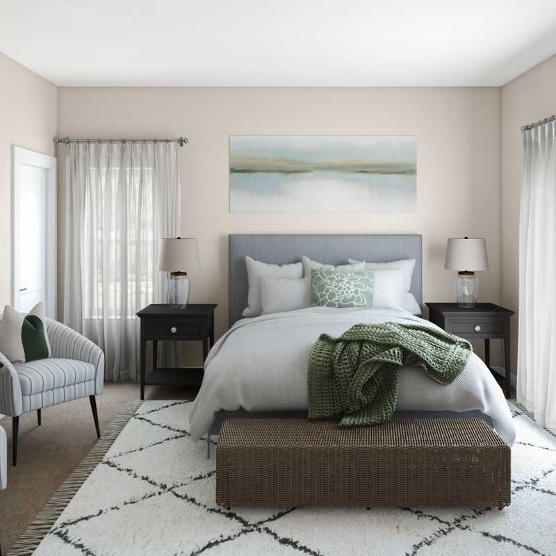 Coastal, Rustic Bedroom Design by Havenly Interior Designer Austin