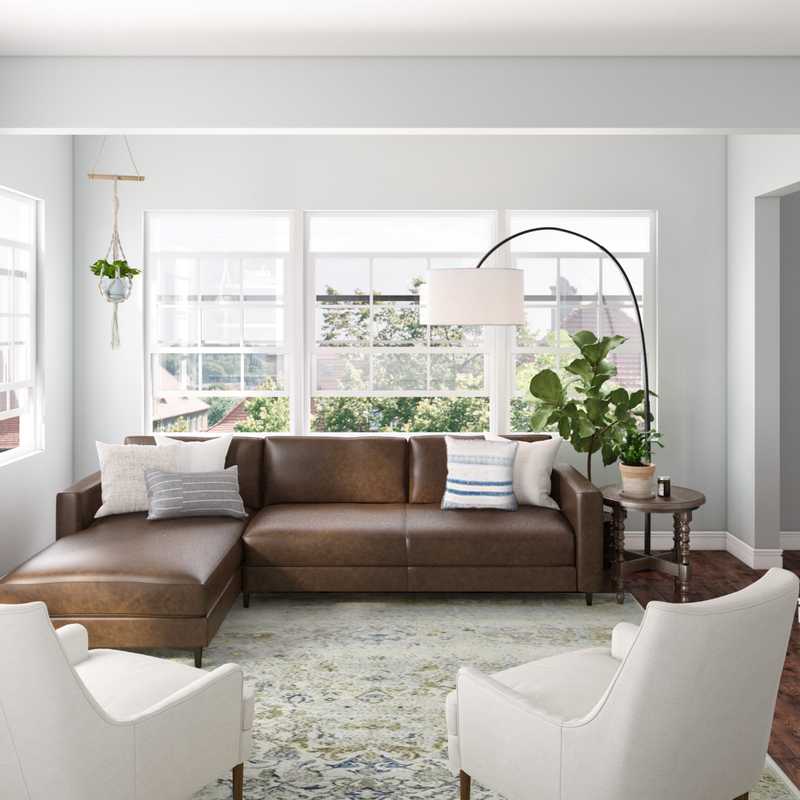 Transitional Living Room Design by Havenly Interior Designer Jodi