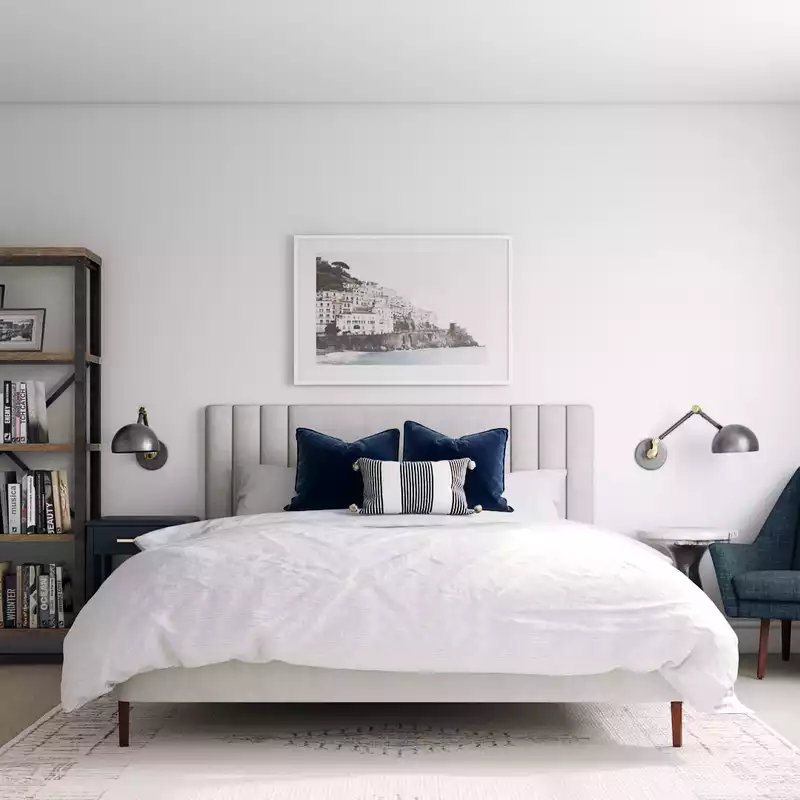 Farmhouse, Scandinavian Bedroom Design by Havenly Interior Designer Roxy