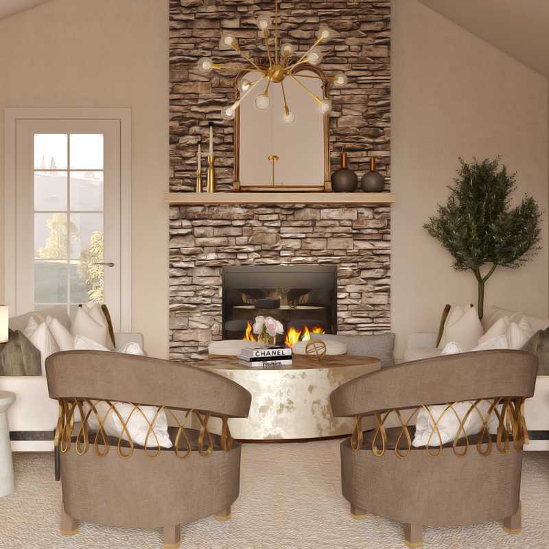 Modern Living Room Design by Havenly Interior Designer Karen