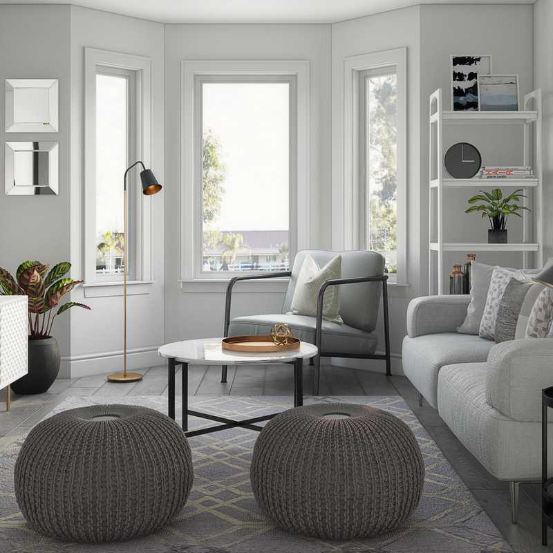 Midcentury Modern, Scandinavian Living Room Design by Havenly Interior Designer Karina
