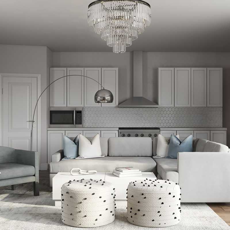 Contemporary Living Room Design by Havenly Interior Designer Isaac