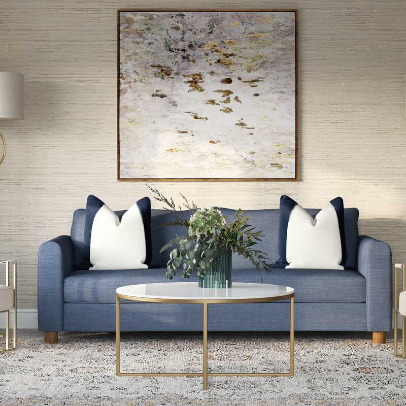 Modern, Glam Living Room Design by Havenly Interior Designer Anna