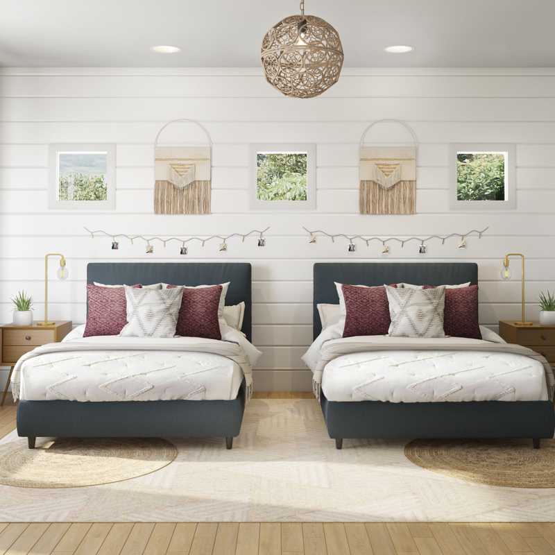 Modern, Bohemian, Glam Bedroom Design by Havenly Interior Designer Stephanie