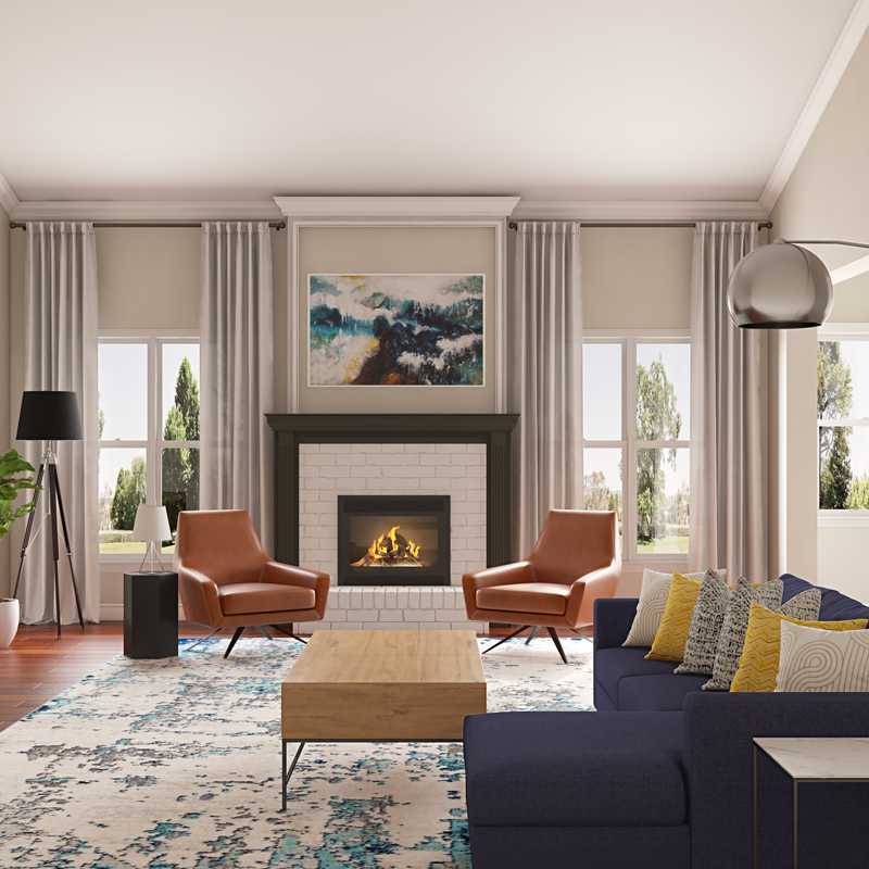 Modern Living Room Design by Havenly Interior Designer Chanel