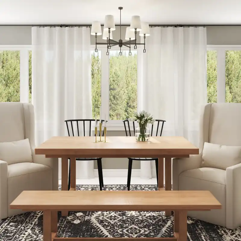 Modern, Classic, Farmhouse, Midcentury Modern, Scandinavian Dining Room Design by Havenly Interior Designer Autumn