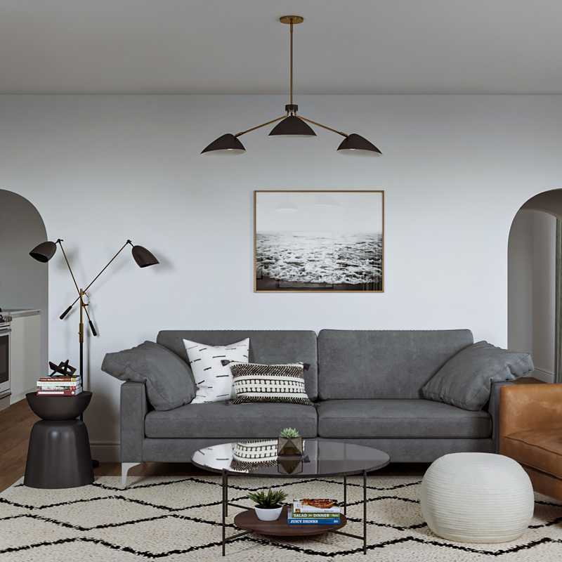 Classic, Transitional, Midcentury Modern, Scandinavian Living Room Design by Havenly Interior Designer Emilee