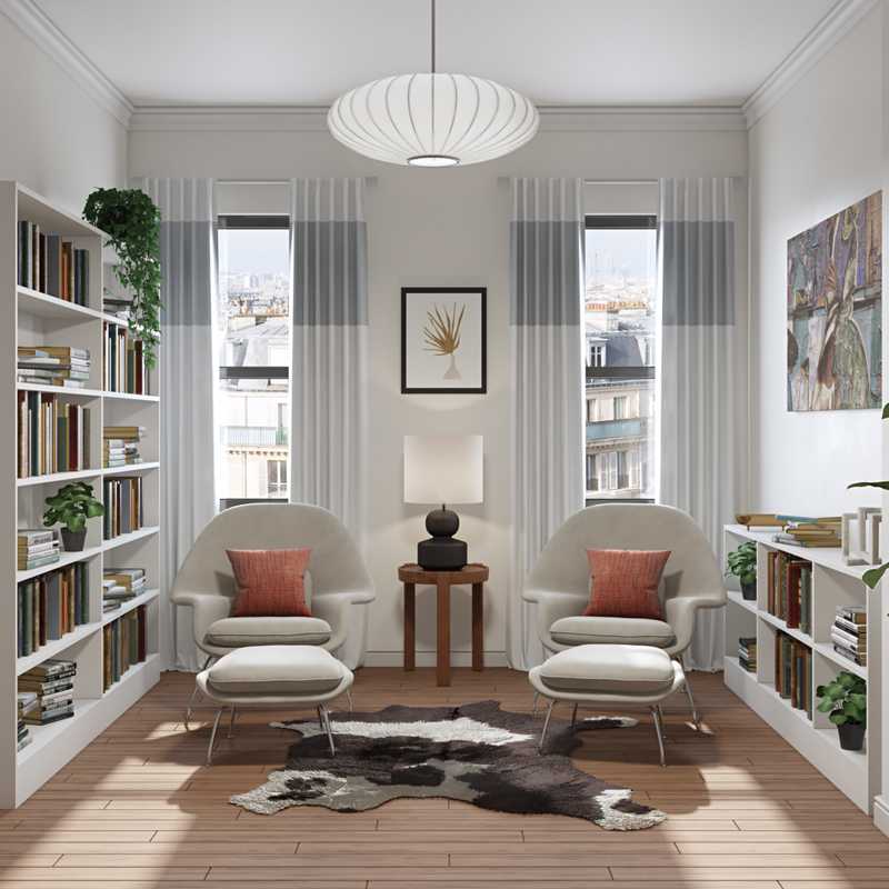 Contemporary, Modern, Midcentury Modern Living Room Design by Havenly Interior Designer Nicole