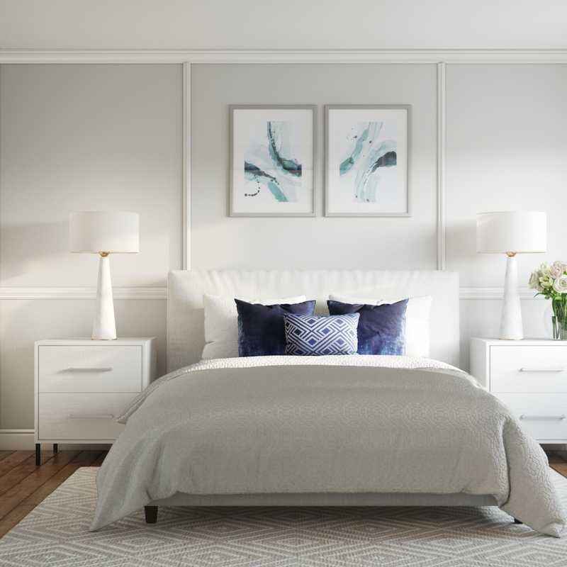 Contemporary, Modern, Midcentury Modern, Scandinavian Bedroom Design by Havenly Interior Designer Anna