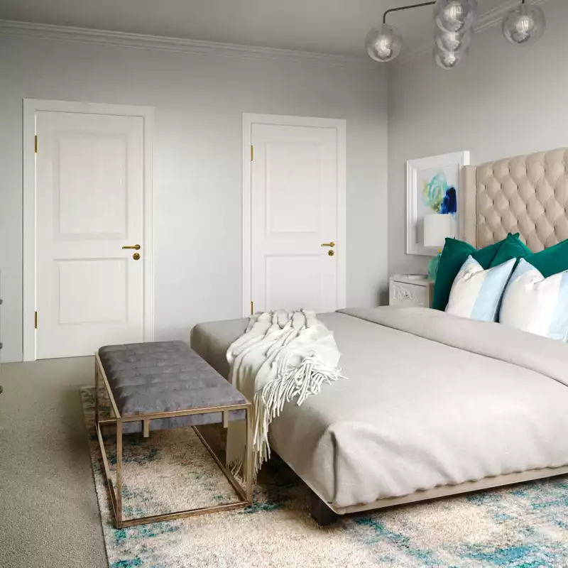 Glam Bedroom Design by Havenly Interior Designer Brittney