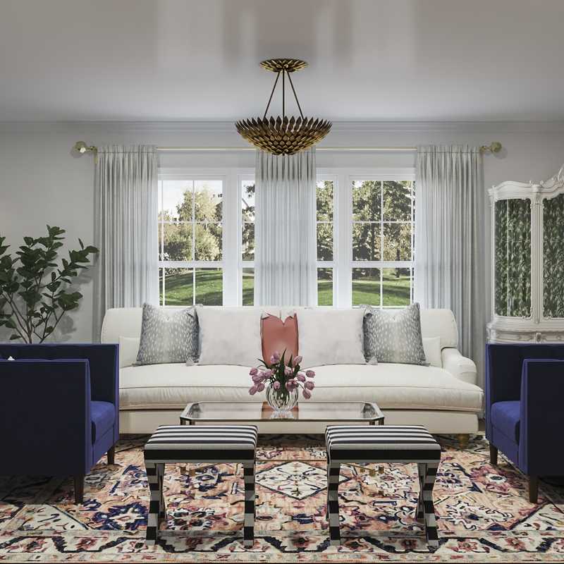 Contemporary, Modern, Global Living Room Design by Havenly Interior Designer Dani