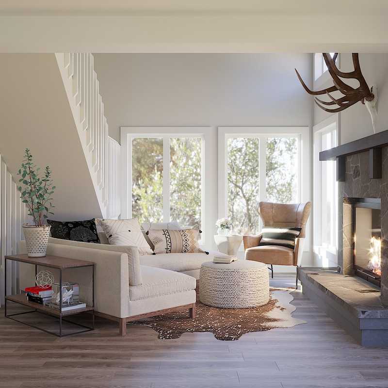 Eclectic, Industrial, Scandinavian Living Room Design by Havenly Interior Designer Sara