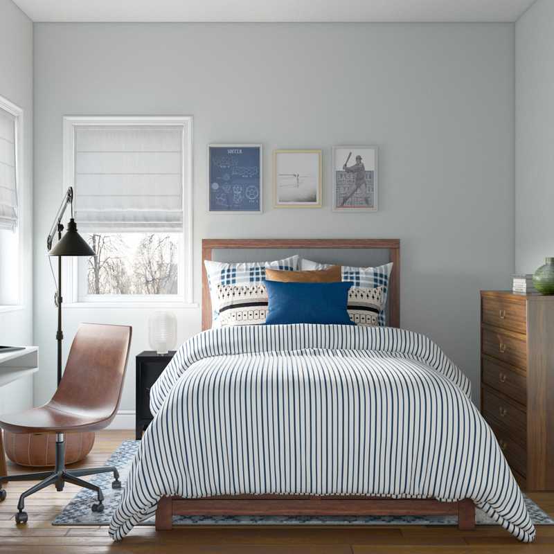 Modern, Industrial Bedroom Design by Havenly Interior Designer Isabella