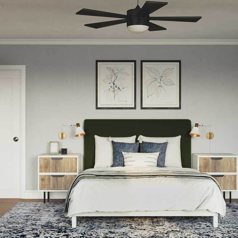 Contemporary, Scandinavian Bedroom Design by Havenly Interior Designer Kelly