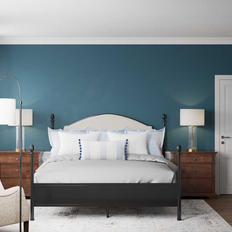 Classic, Coastal, Traditional Bedroom Design by Havenly Interior Designer Jodi