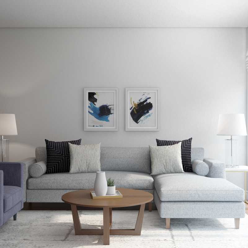 Midcentury Modern Living Room Design by Havenly Interior Designer Megan