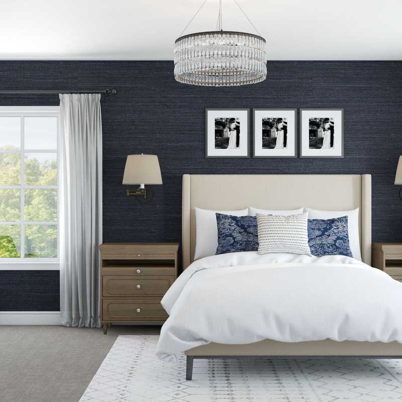 Modern, Rustic Bedroom Design by Havenly Interior Designer Barbara