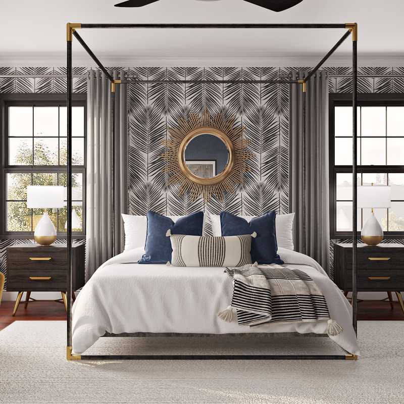 Modern, Eclectic Bedroom Design by Havenly Interior Designer Laura