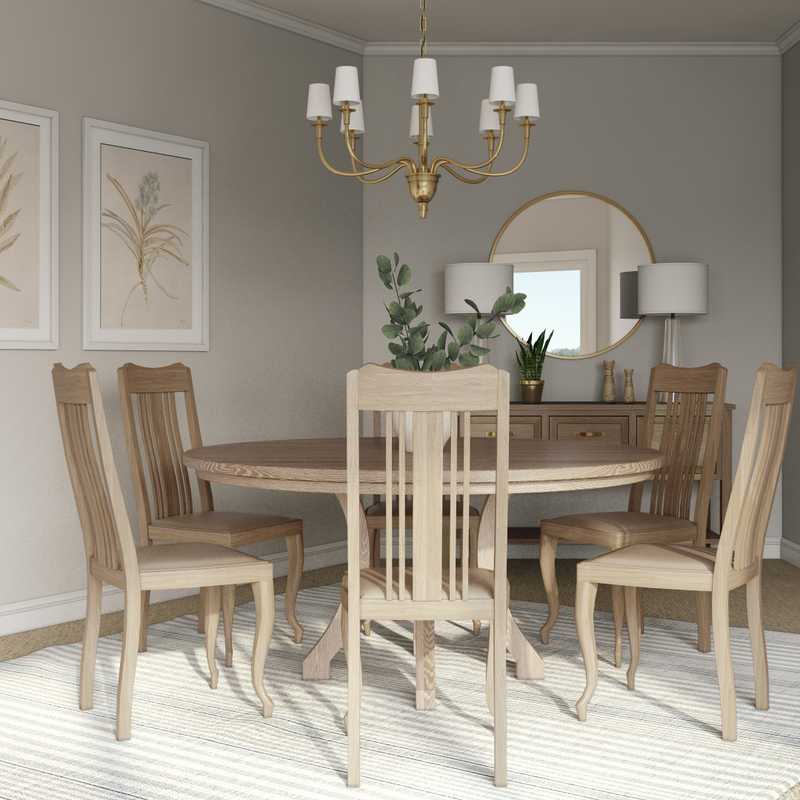 Modern, Coastal Dining Room Design by Havenly Interior Designer Tara