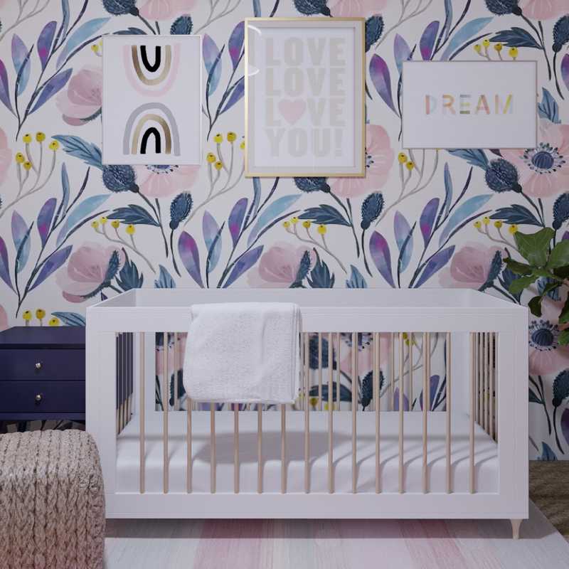 Preppy Nursery Design by Havenly Interior Designer Samantha