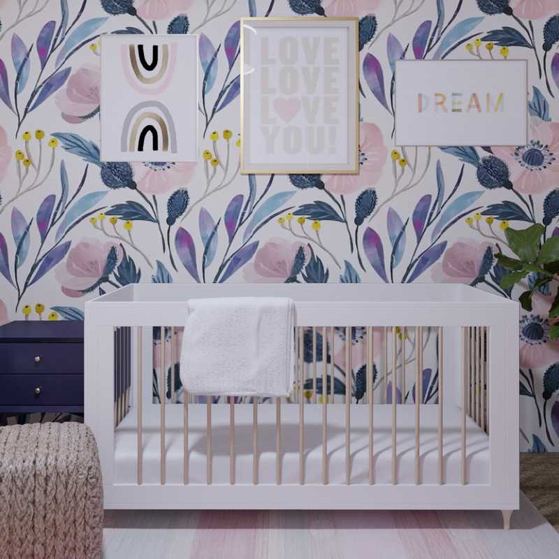 Preppy Nursery Design by Havenly Interior Designer Samantha