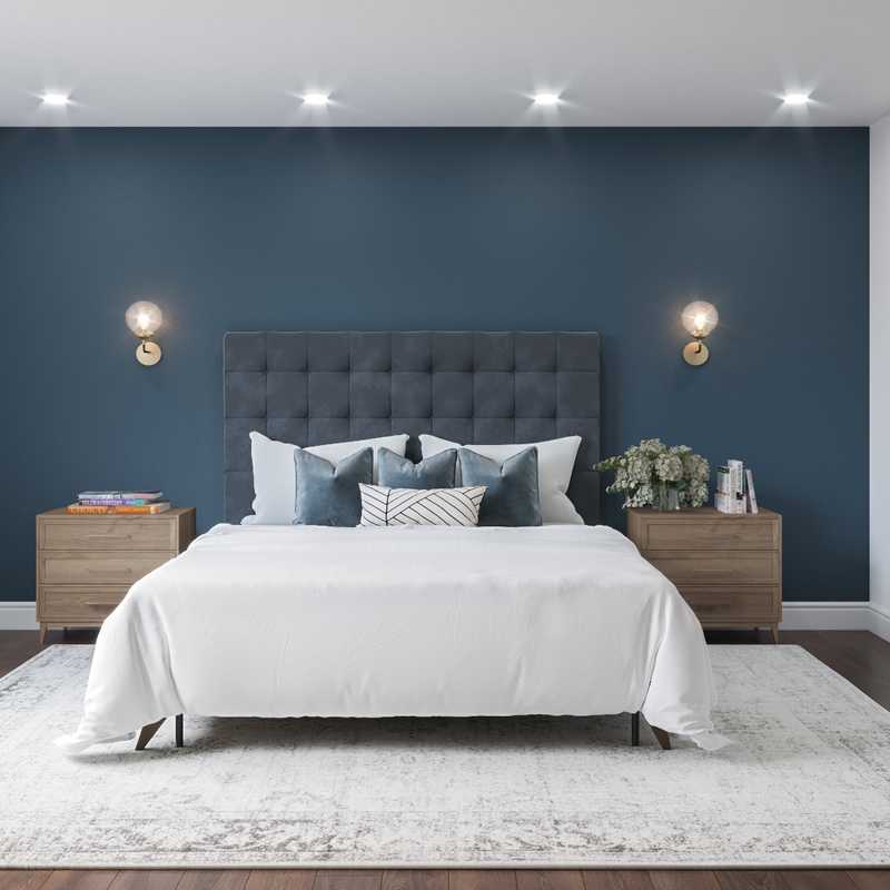 Modern, Minimal Bedroom Design by Havenly Interior Designer Kelcy