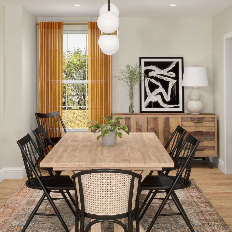 Modern, Bohemian Dining Room Design by Havenly Interior Designer Matthew