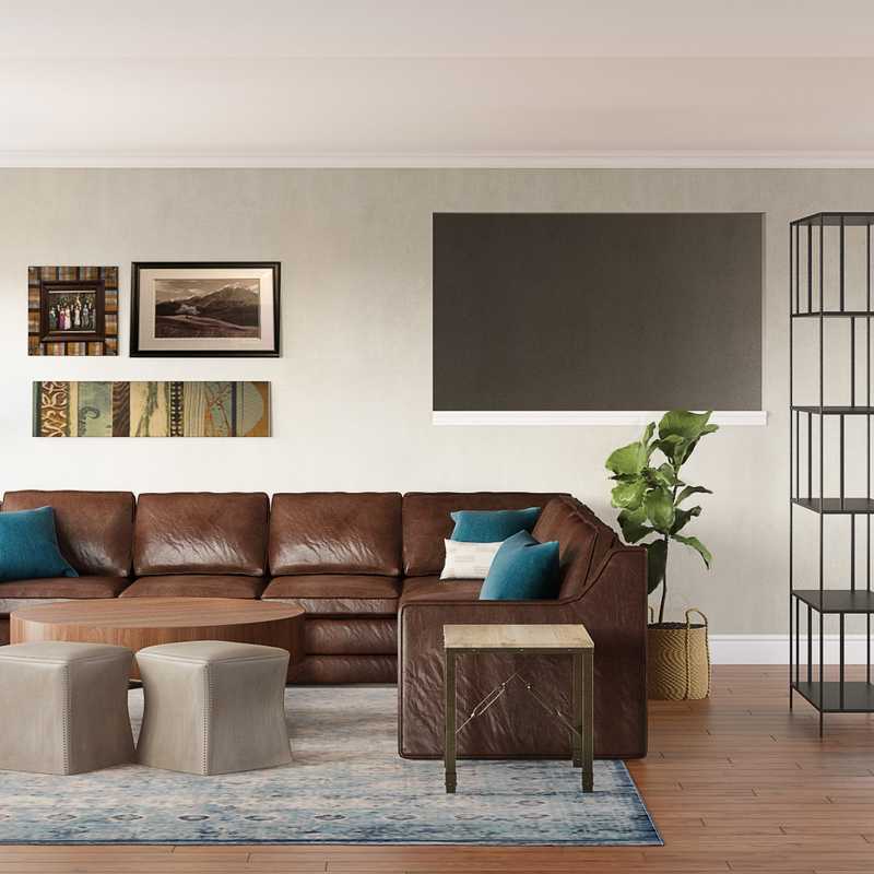 Modern, Industrial, Rustic Living Room Design by Havenly Interior Designer Lisa
