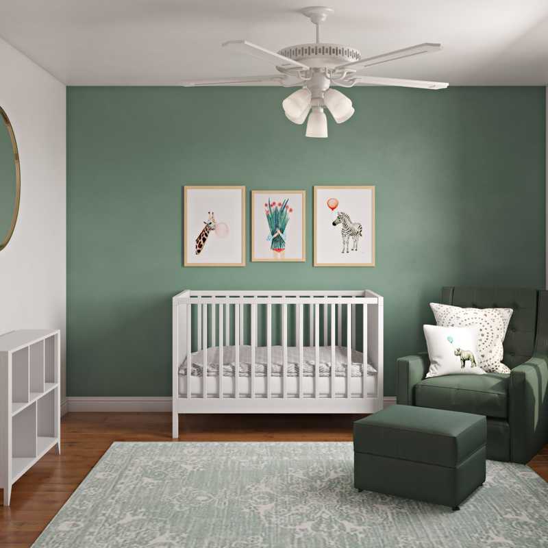 Contemporary, Bohemian Nursery Design by Havenly Interior Designer Alyssa