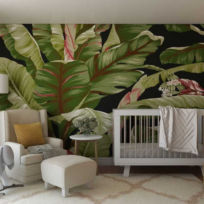 Bohemian, Scandinavian Nursery Design by Havenly Interior Designer Aishwarya