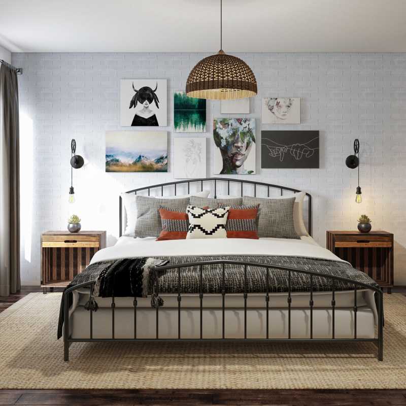 Industrial, Vintage Bedroom Design by Havenly Interior Designer Leah