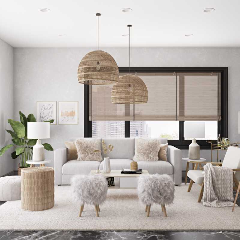 Scandinavian Living Room Design by Havenly Interior Designer Karen