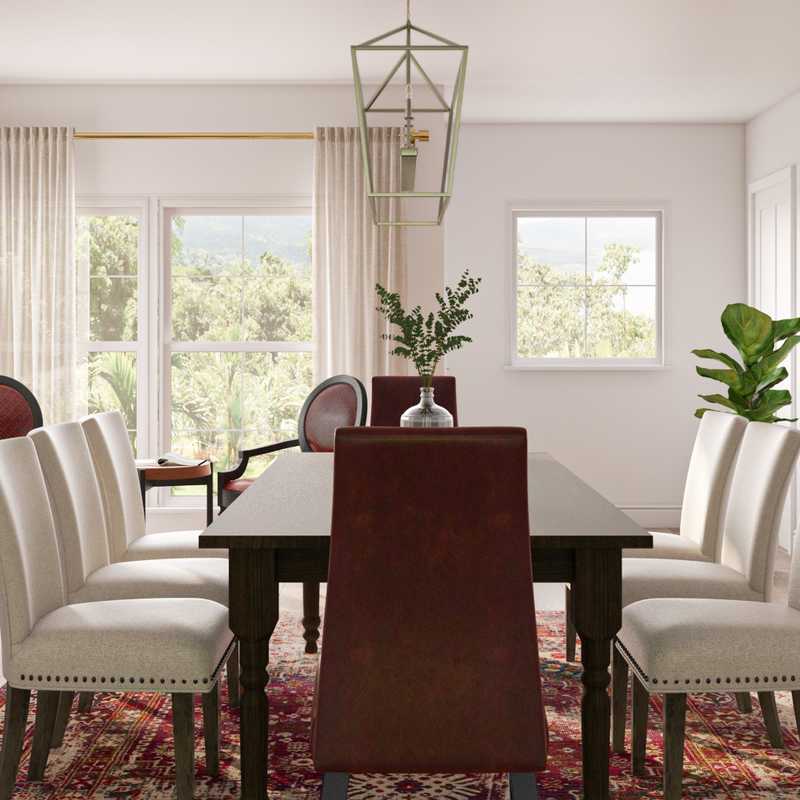 Classic, Coastal, Farmhouse, Transitional Dining Room Design by Havenly Interior Designer Taylor