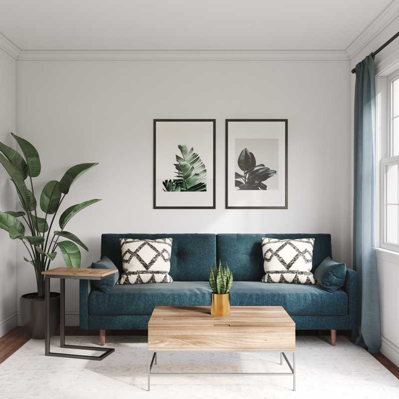 Modern, Midcentury Modern Living Room Design by Havenly Interior Designer Sarah
