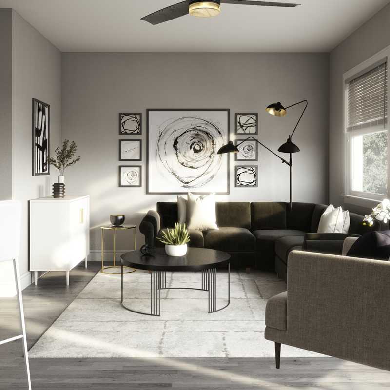 Contemporary, Classic, Glam Living Room Design by Havenly Interior Designer Fendy