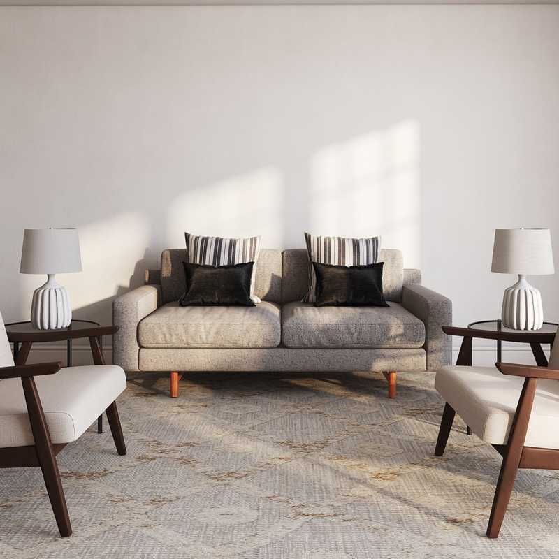 Modern, Minimal Living Room Design by Havenly Interior Designer Ashley