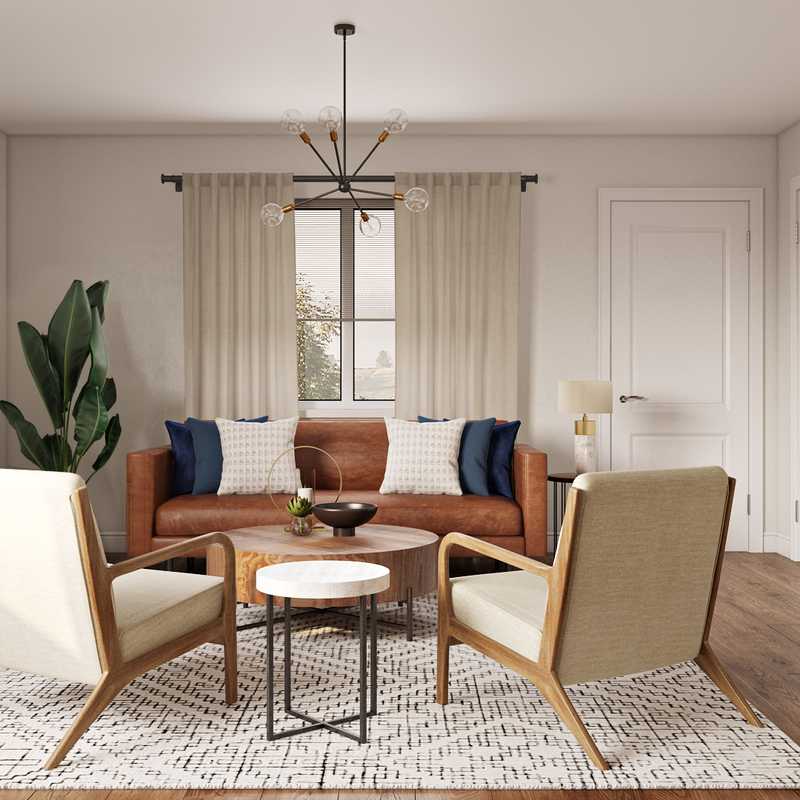 Modern Living Room Design by Havenly Interior Designer Cathrine