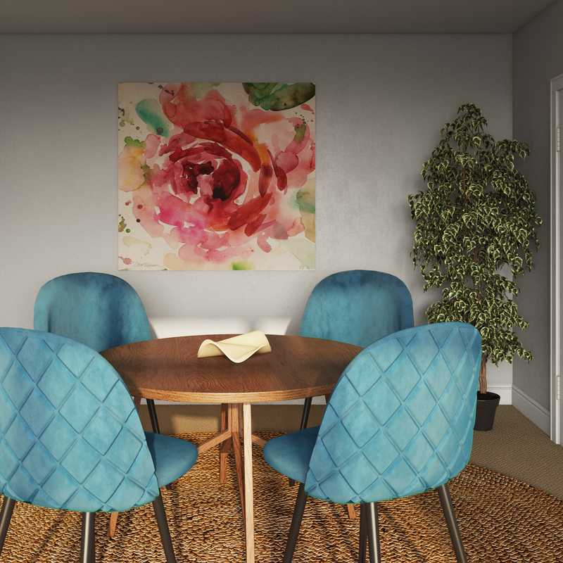 Modern, Bohemian, Coastal Dining Room Design by Havenly Interior Designer Cassie